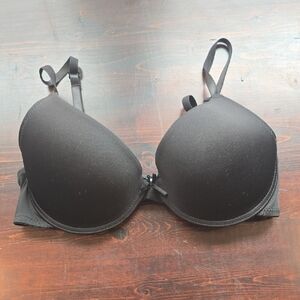Kmart Classic Black T-Shirt Bra with Molded Cups